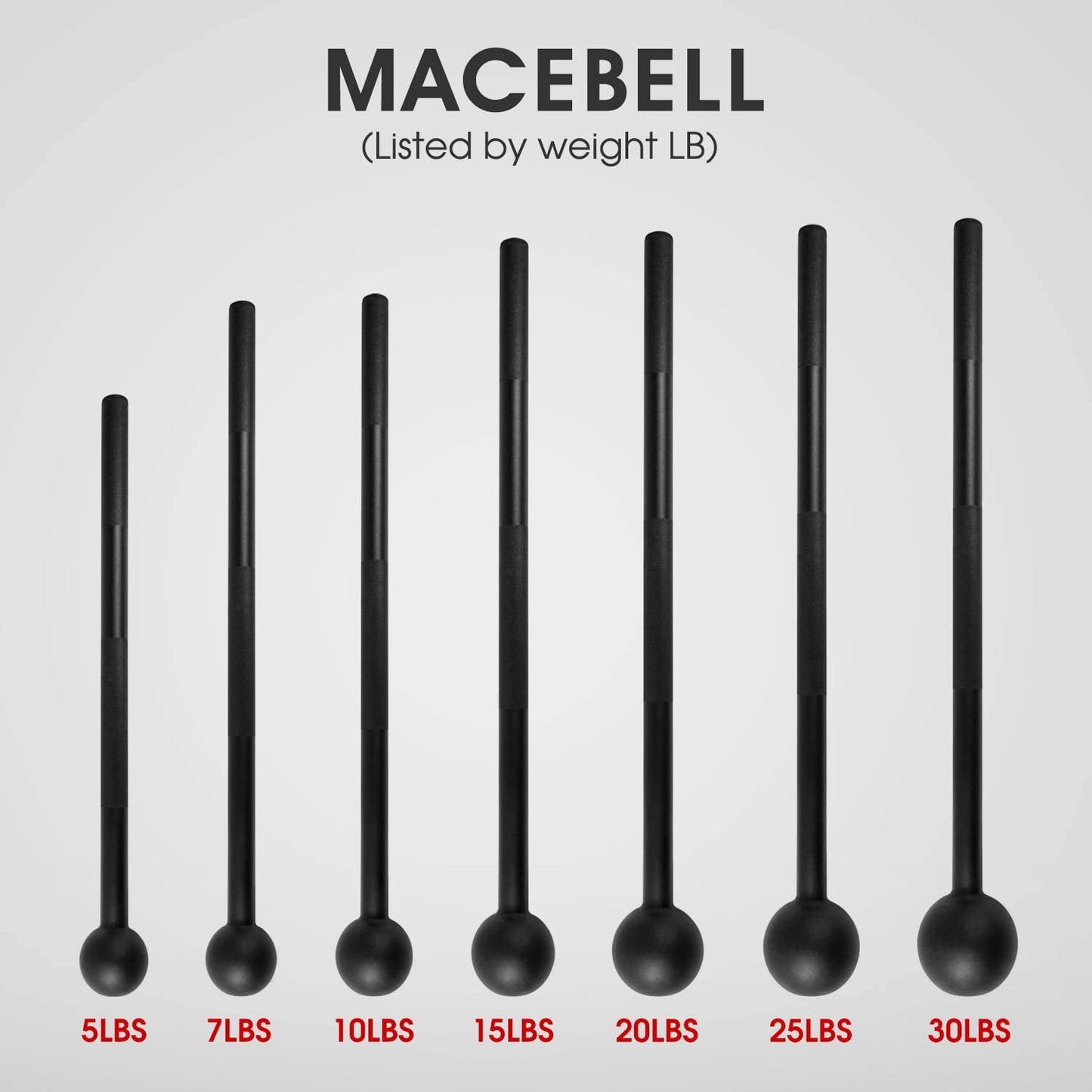 Steel Mace Bell for Strength Training - Support Full Body, Muscles, Shoulder, Grips & Forearms Workouts to Rehabilitation