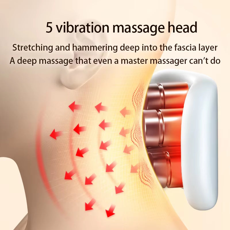 Revitalizing Portable Neck and Shoulder Massager with Heating Function for Cervical Care