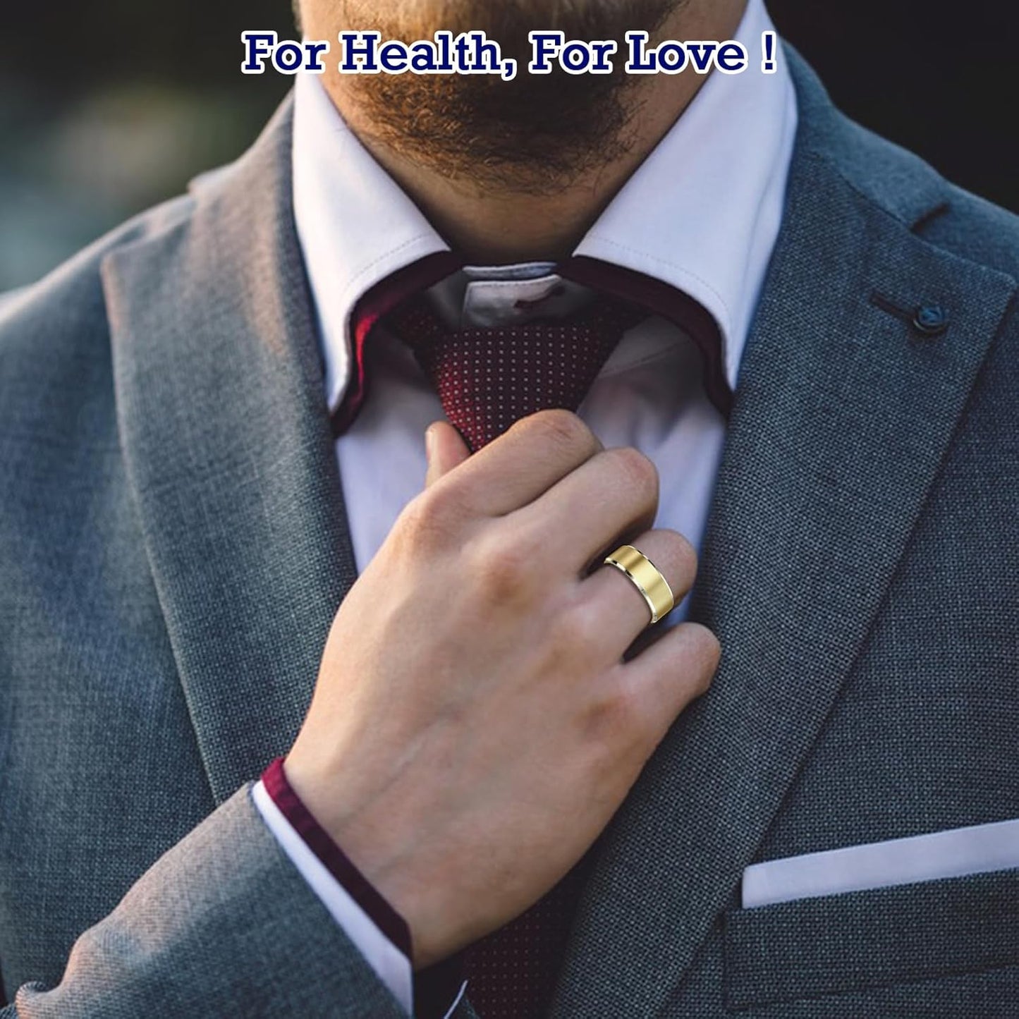 Smart Health Tracking Ring with Sleep Monitoring, Heart Rate Measurement, Waterproof Design, Activity Tracking (Steps, Distance, Calories), Air Gesture Control, Up to 7-Day Battery Life, Compatible with iOS and Android (Light Gold, Size #12)