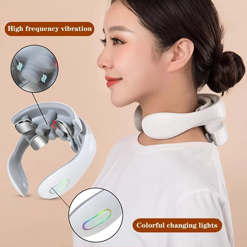 Revitalizing Portable Neck and Shoulder Massager with Heating Function for Cervical Care