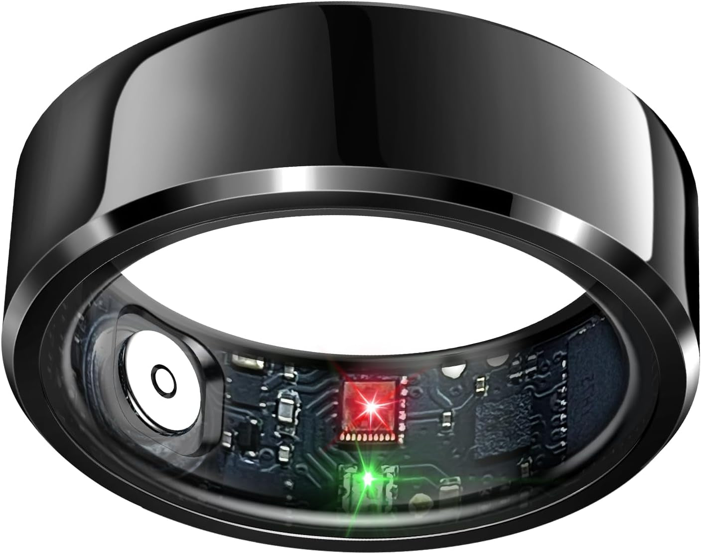 Smart Ring Health Tracker, Sleep Tracker Ring with Heart Rate, Waterproof Fitness Ring for Activity Monitoring/Steps/Distance/Calories, Air Gestures, up to 7-Day Battery