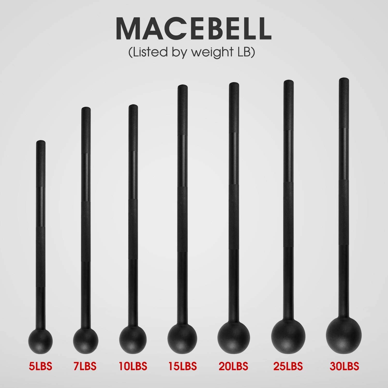Steel Mace Bell for Strength Training - Support Full Body, Muscles, Shoulder, Grips & Forearms Workouts to Rehabilitation