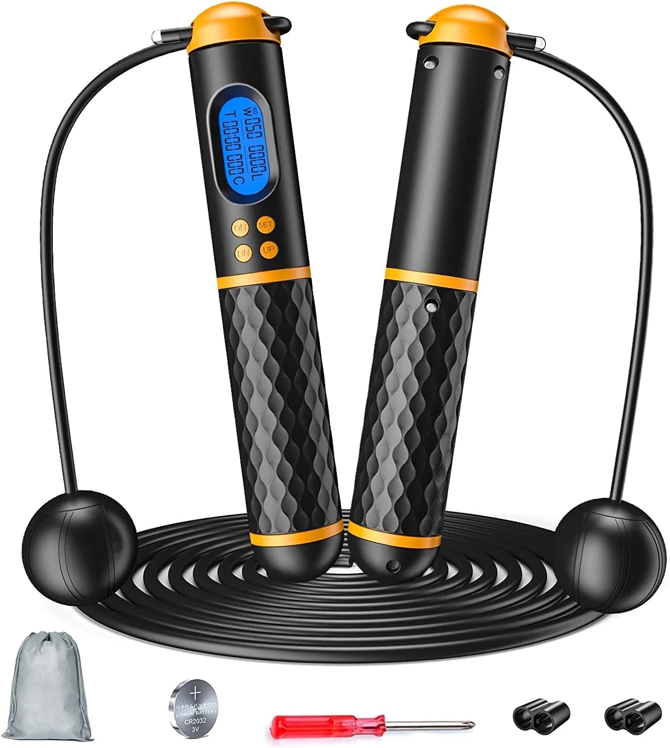 Smart Jump Rope – Count, Track, Burn | Adjustable Fitness Rope for Men, Women & Kids