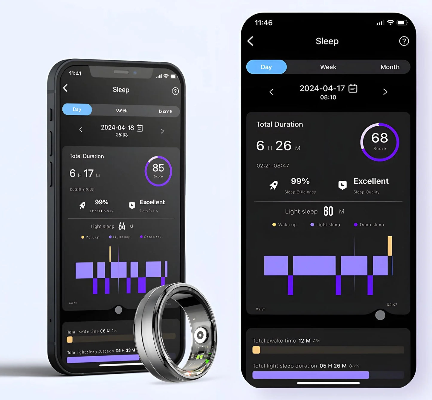 TeeWee R09 Smart Ring: 24/7 Health Monitoring & Sleep Tracking