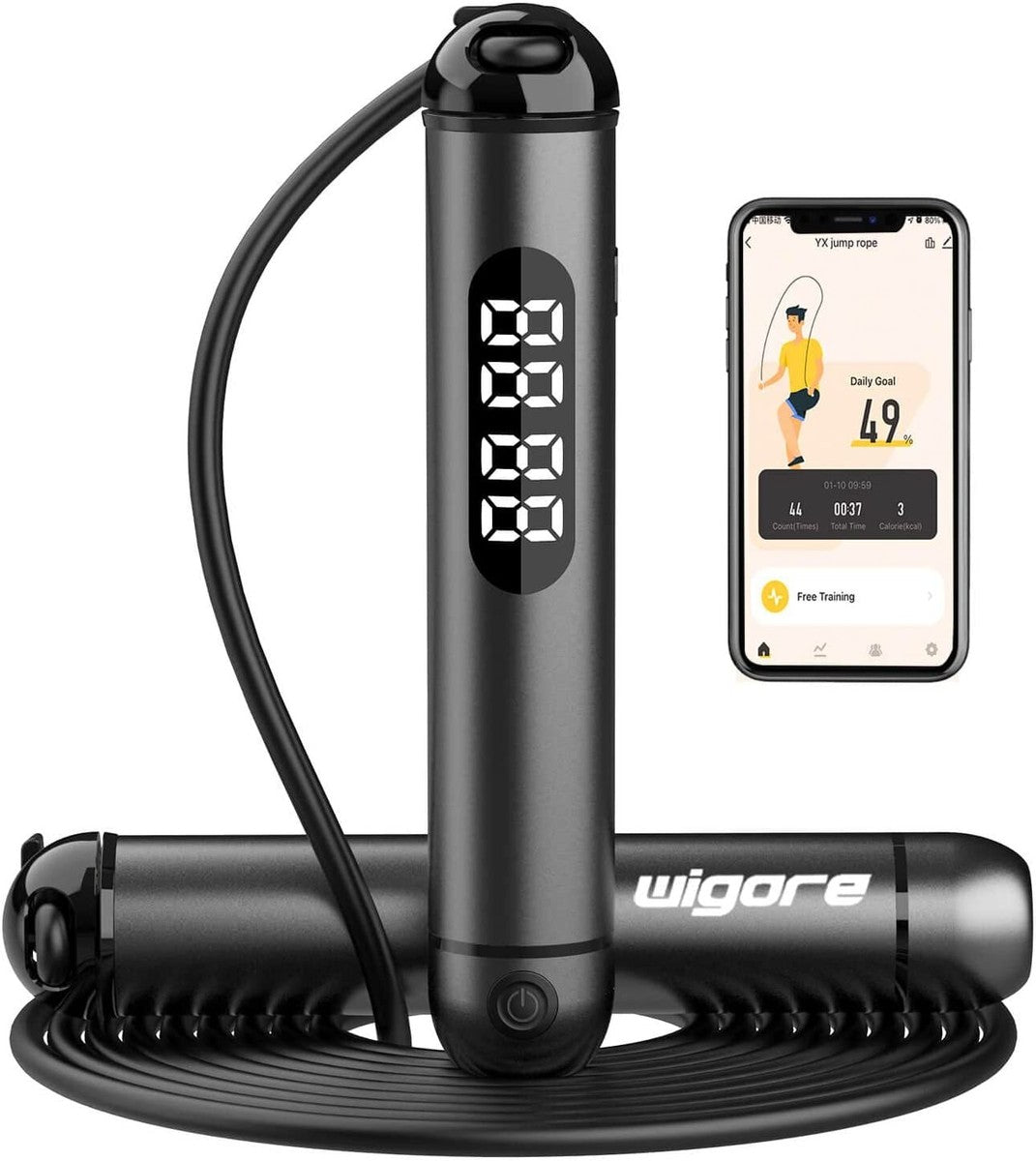 “Smart Jump Rope – Track Calories, Count Jumps, Crush Your Fitness Goals”      "Shed Fat and Stay Motivated with Connected Jump Tracking"